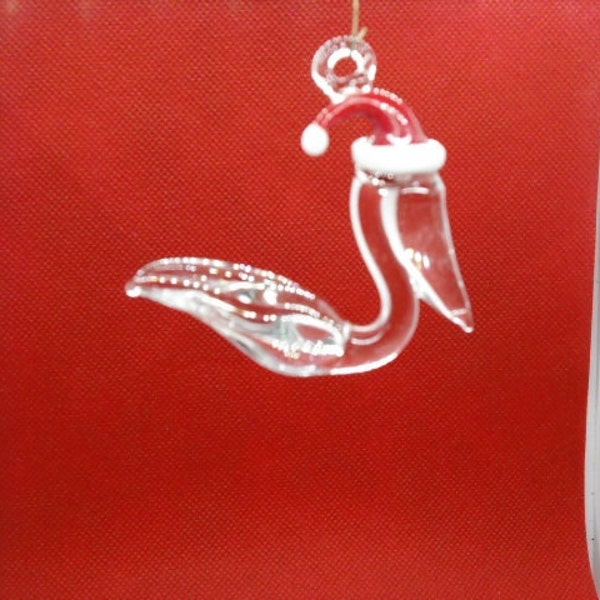 Christmas Ornament, Santa Pelican ( peli-clause)