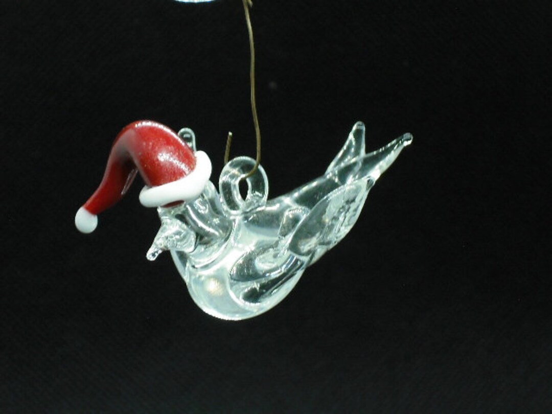 Glass Dove Christmas Ornament - Etsy
