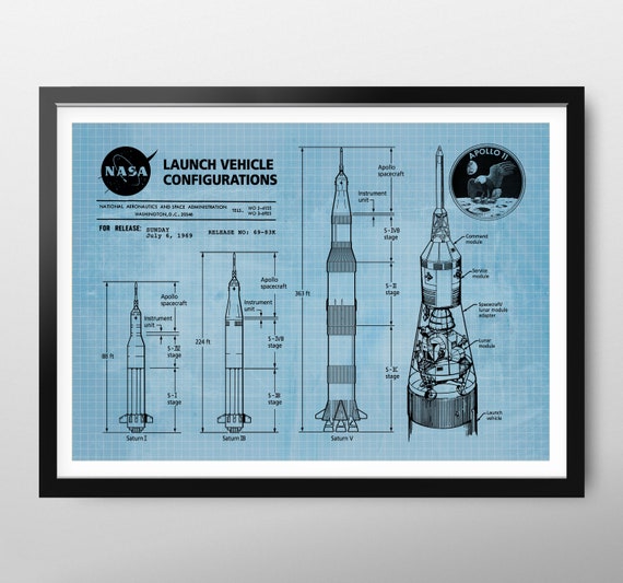 Apollo 11 Launch Saturn V Rocket American Flag 5x7 Photo Apollo 11 Mission NASA