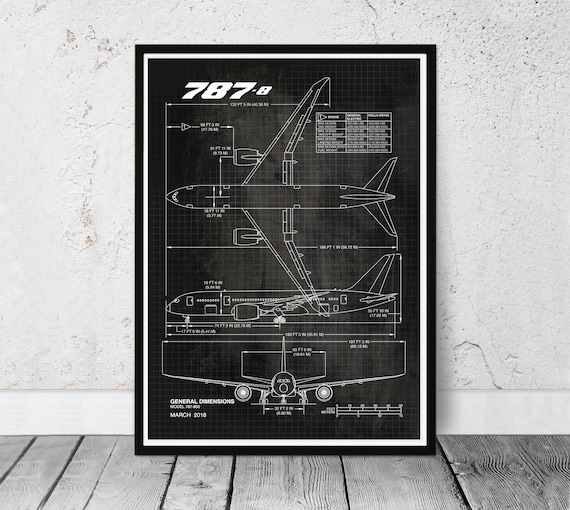 ボーイング787 Boeing 787 Dreamliner   非売品ポスター boeing 787-10 dreamliner cutaway Poster 24x36 in | eBay