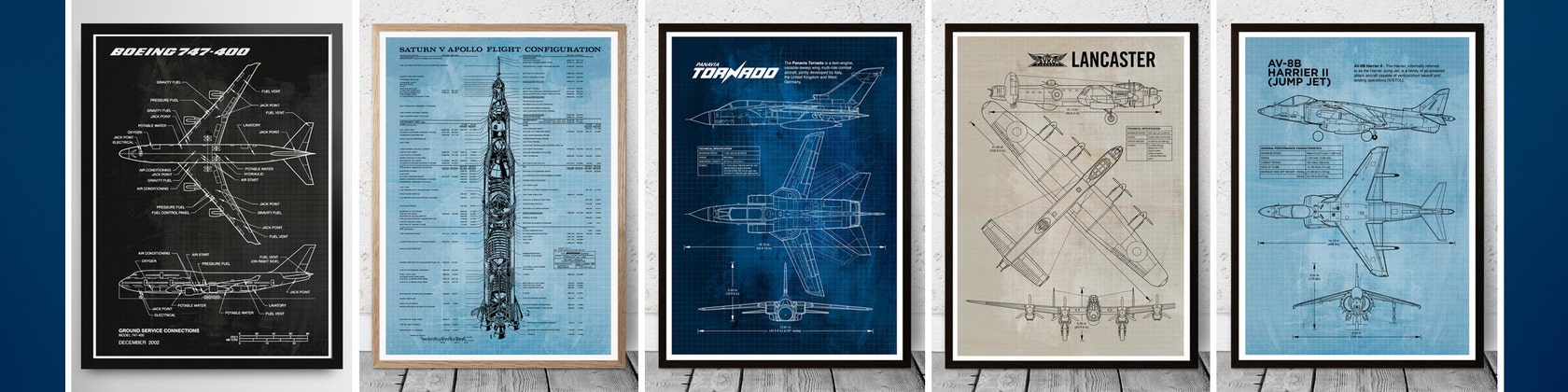 PrintedBluePrints - Etsy 日本