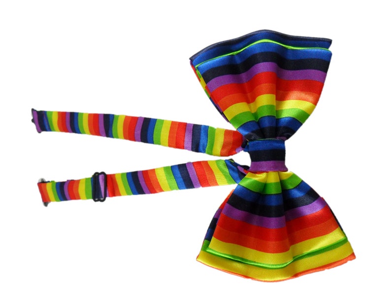 Rainbow Bowtie Satin Appearance