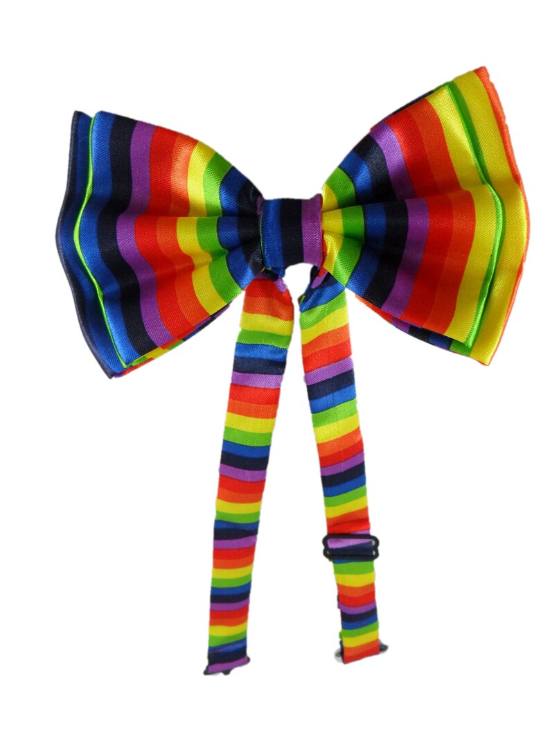 Rainbow Bowtie Satin Appearance