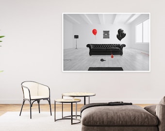 Numb Room - Digital art, concept design, digital print, wall art, poster prints, art gift, house decor