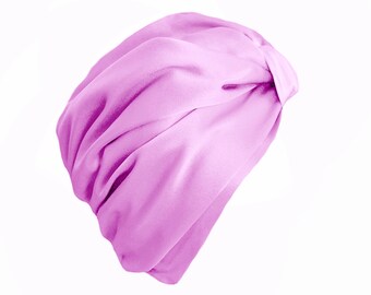 Pure Mulberry Silk Turban - Ballet Slipper Pink / Quality Double Layer Silk / Natural Silk Benefits / Temperature Regulating / Breathable
