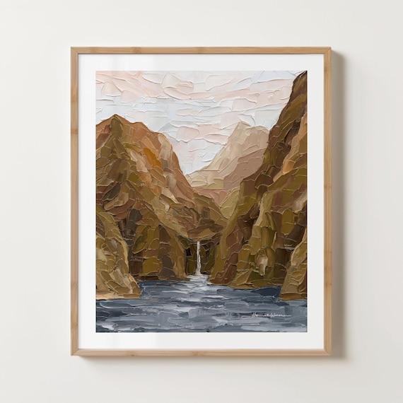 Milford Sound Painting – New Zealand Landscape Art Print or Canvas