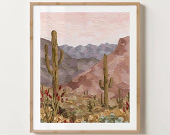 Sabino Canyon Desert Landscape Print – Tucson Arizona Art Decor