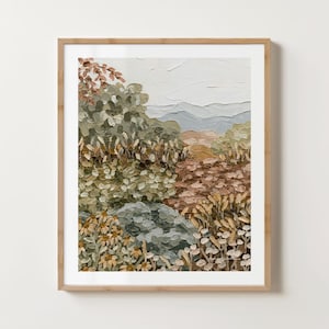 Kunstdruck Wildblumen Garten Landschaft auf Fine Art Papier