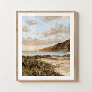 Makua Beach Hawaï-print – Kustberg Zeegezichtkunst