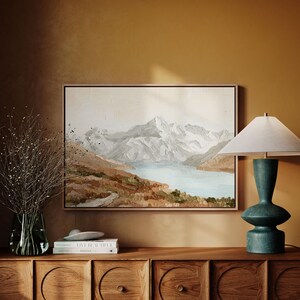 Mount Cook-print – Lake Pukaki, bergkunst Nieuw-Zeeland afbeelding 8