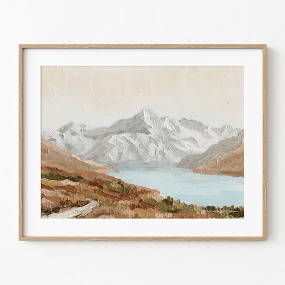 Mount Cook Print – Lake Pukaki, New Zealand Mountain Art