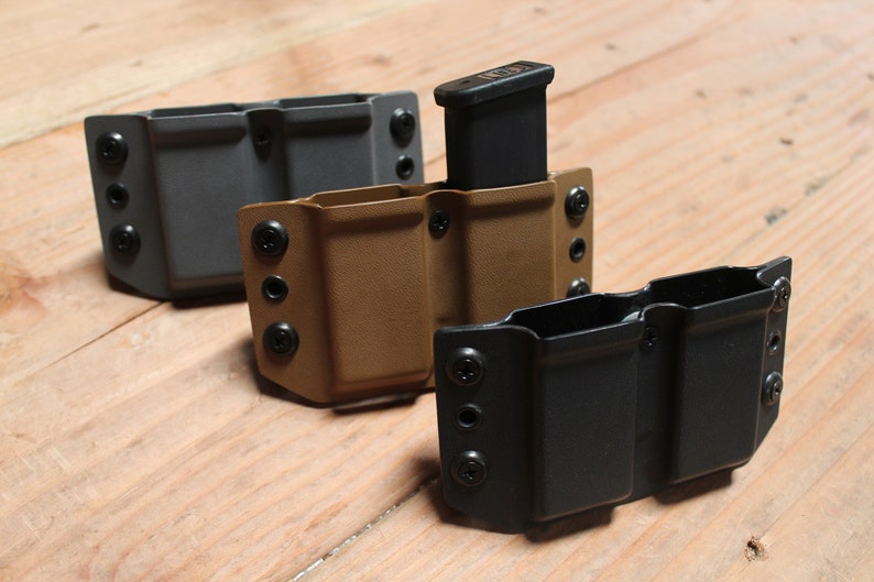 Gray Tactical Glock 19 Magazine Pouch Kydex Magazine Pouch Etsy