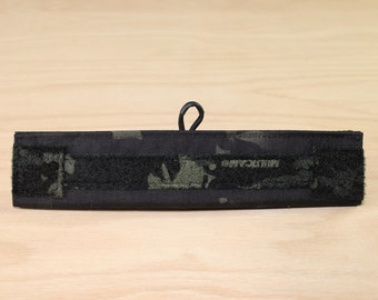 Multicam Black Ear Protection Cover / Ear Muff Cover With Loop Panels