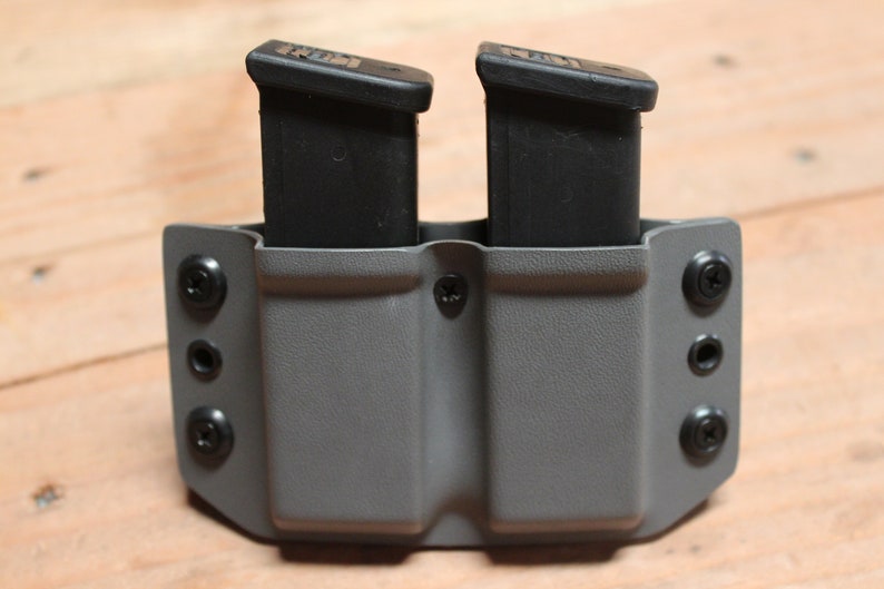 Gray Tactical Glock 19 Magazine Pouch Kydex Magazine Pouch Etsy