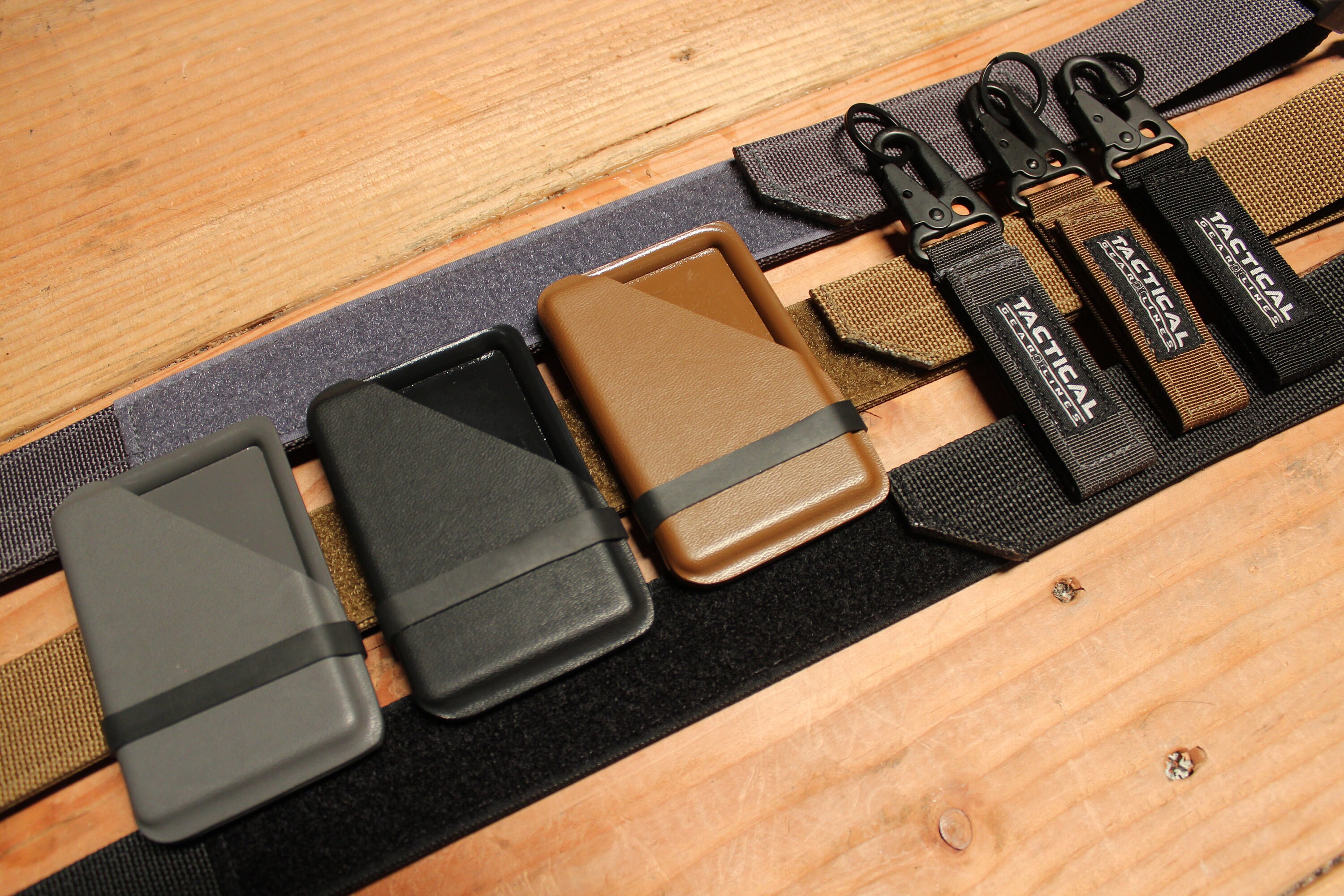 Everything Black Mens Belt Credit Card Holder or Wallet Etsy