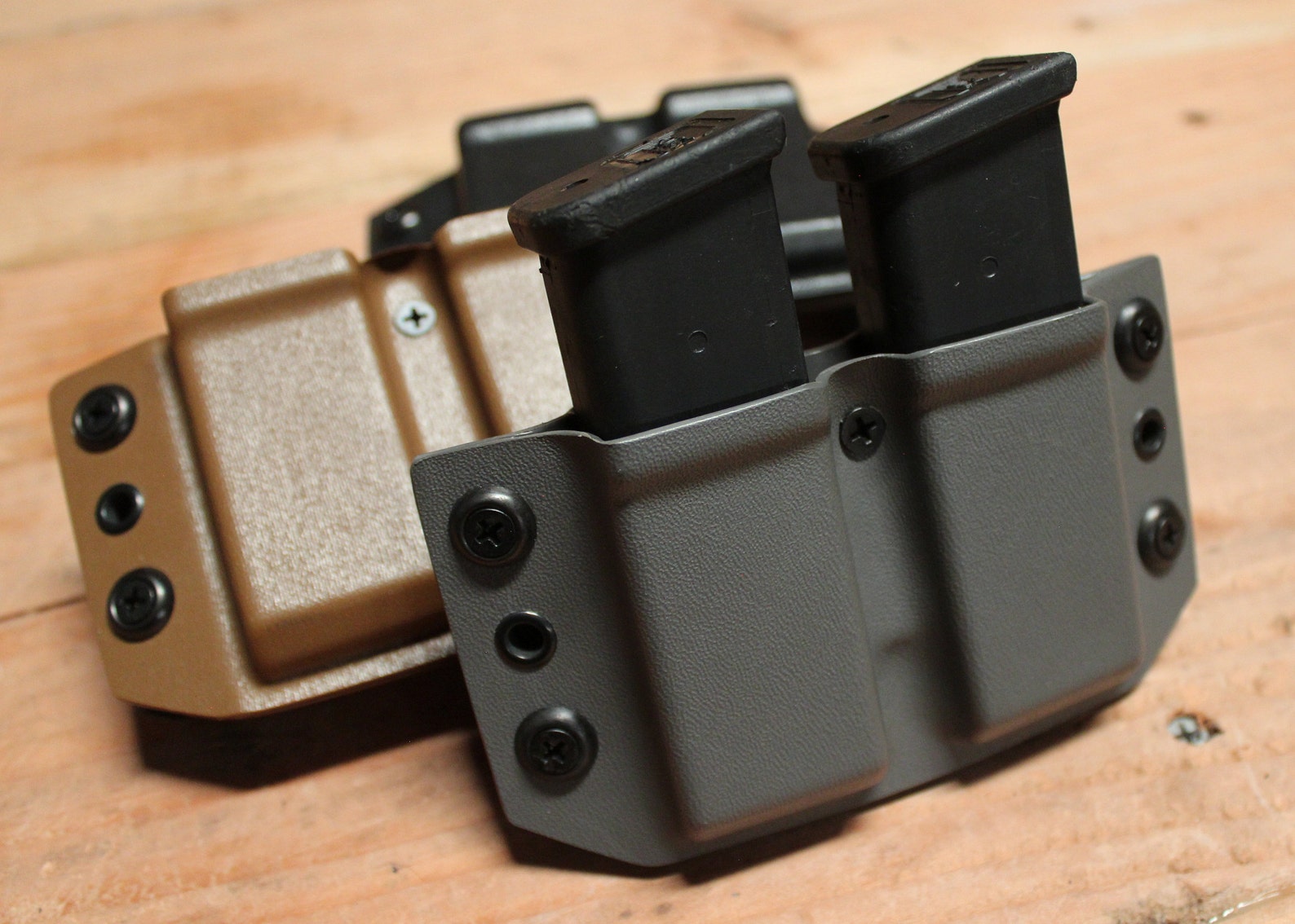 Gray Tactical Glock 19 Magazine Pouch Kydex Magazine Pouch Etsy