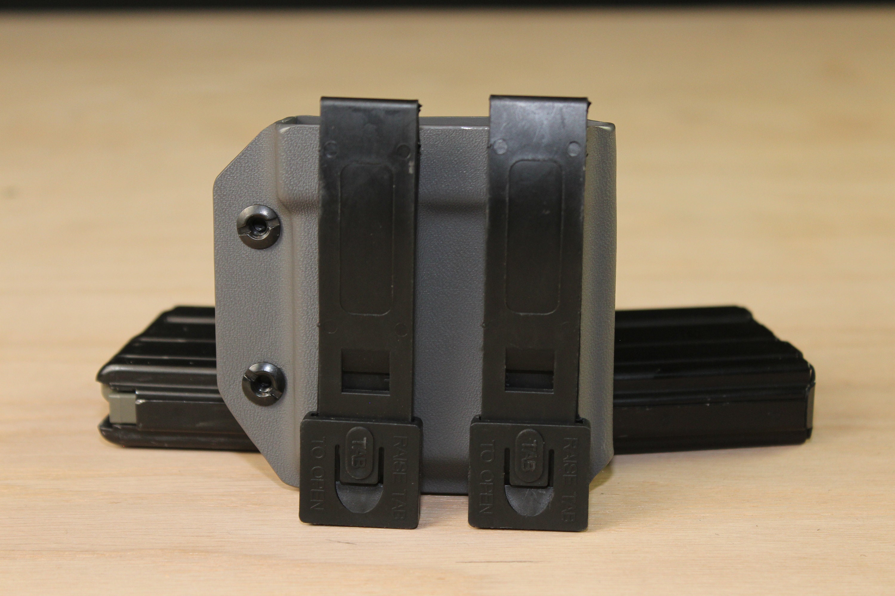 Gray Custom Kydex AR15 Magazine Holder / Kydex Holster or Mag Holster ...