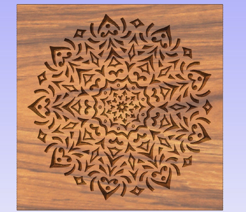 Digital file for cutting digital dxf svg eps for carving, geometric pattern, symmetric pattern, laser engraving image 2