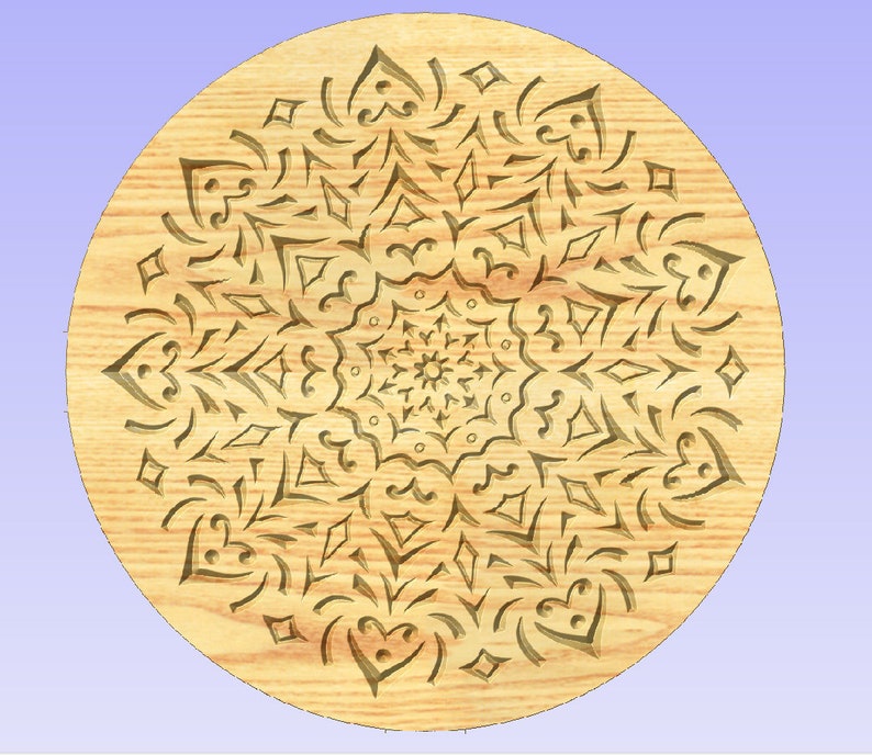 Digital file for cutting digital dxf svg eps for carving, geometric pattern, symmetric pattern, laser engraving image 5