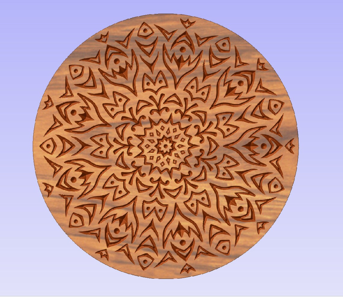 Digital Dxf Svg Eps File for Cutting, Carving, Geometric Pattern ...