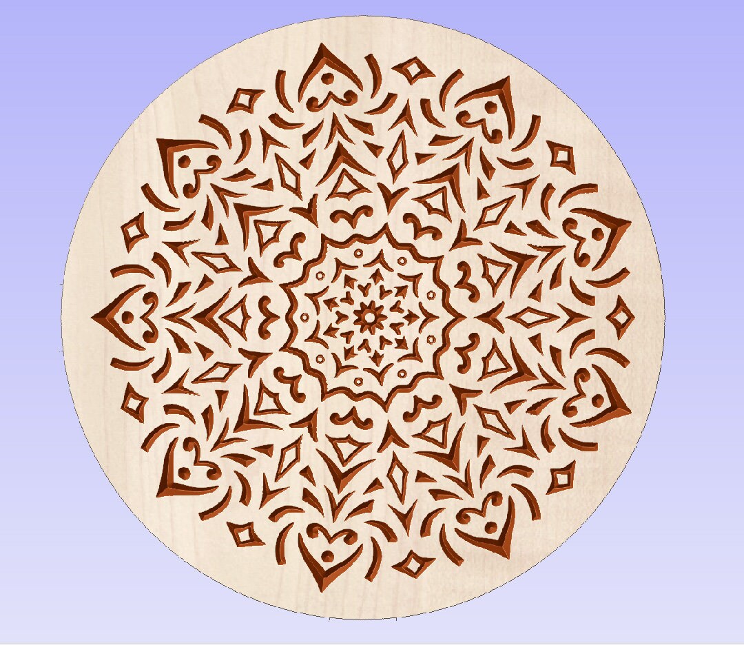 Digital File for Cutting - Digital Dxf Svg Eps for Carving, Geometric ...
