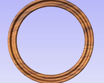 May include: A wooden picture frame with a triple-layered, rounded edge. The frame is a light brown color with a wood grain pattern.