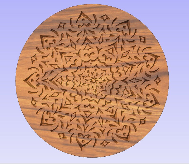 Digital file for cutting digital dxf svg eps for carving, geometric pattern, symmetric pattern, laser engraving image 3
