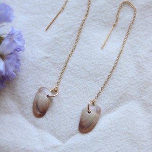 Seashell Threader Earrings