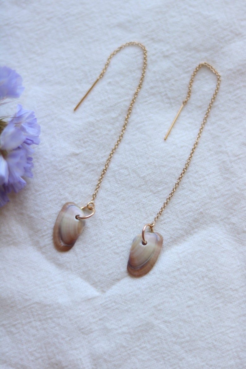 Seashell Threader Earrings