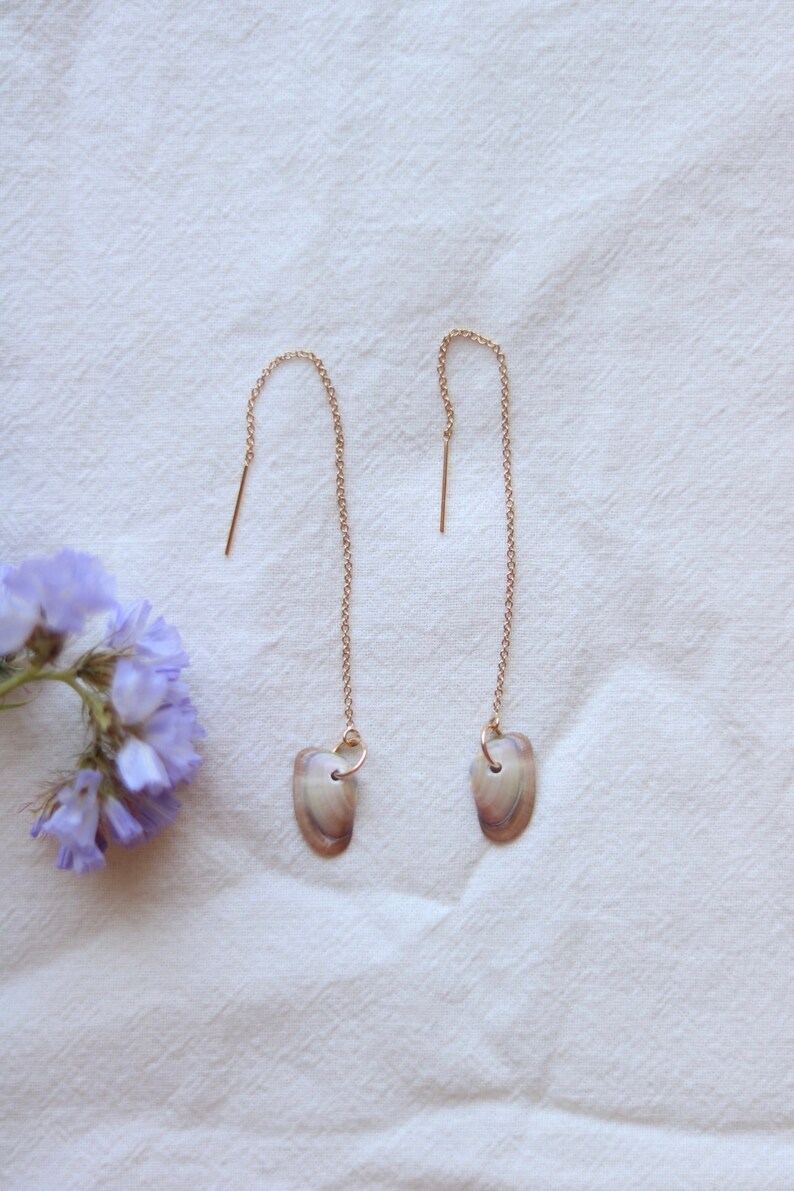 Seashell Threader Earrings