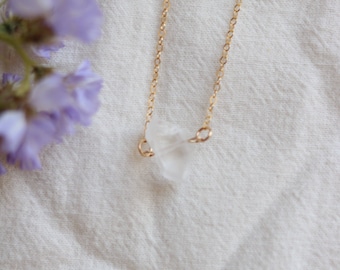 Herkimer Diamond Necklace / Jewelry / Dainty Gold Necklace