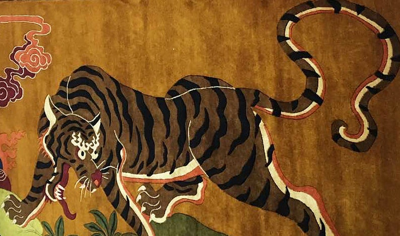 Echte tibetische Tiger Teppich Teppich Läufer Wolle | Etsy