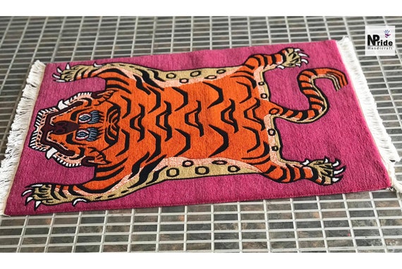 Amazon.com: 5x3.3ft Tibetan Tiger Area Rug Tufted High Pile