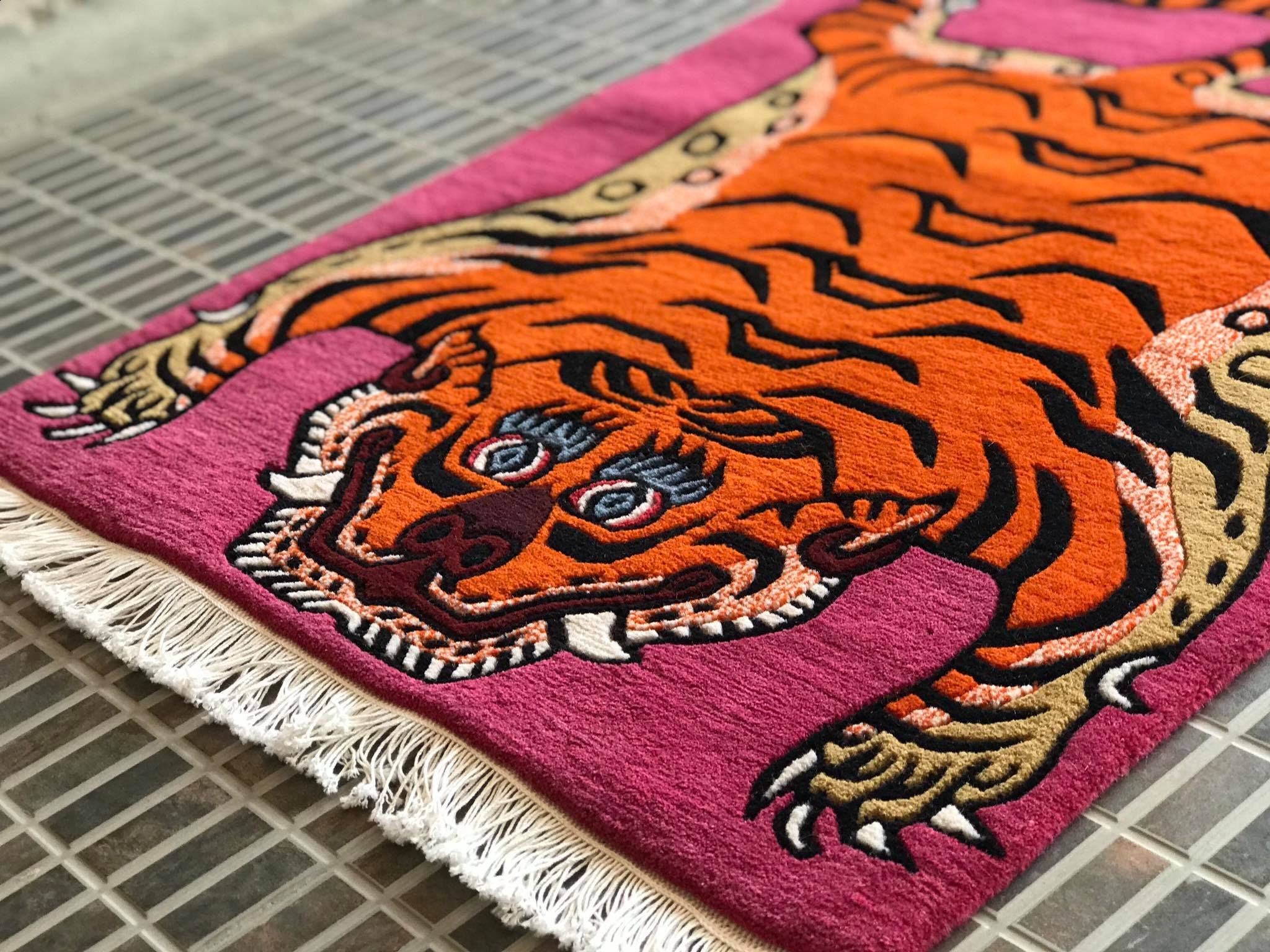 tibetan tiger rug (75cm x 45cm )