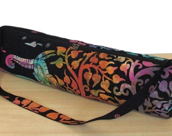 Details about   Indian Elephant Mandala Yoga Bag Mat Hand Block Print Carier With Shoulder Strap 