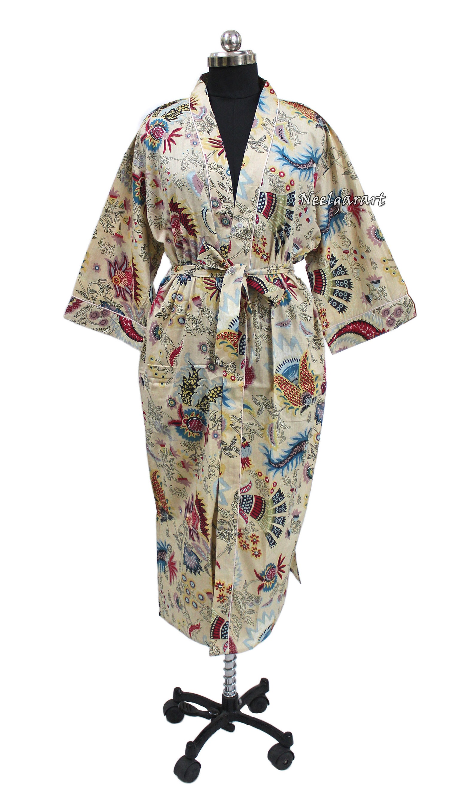 Indian Handmade Cotton Kimono Indian Women Wear Body Etsy