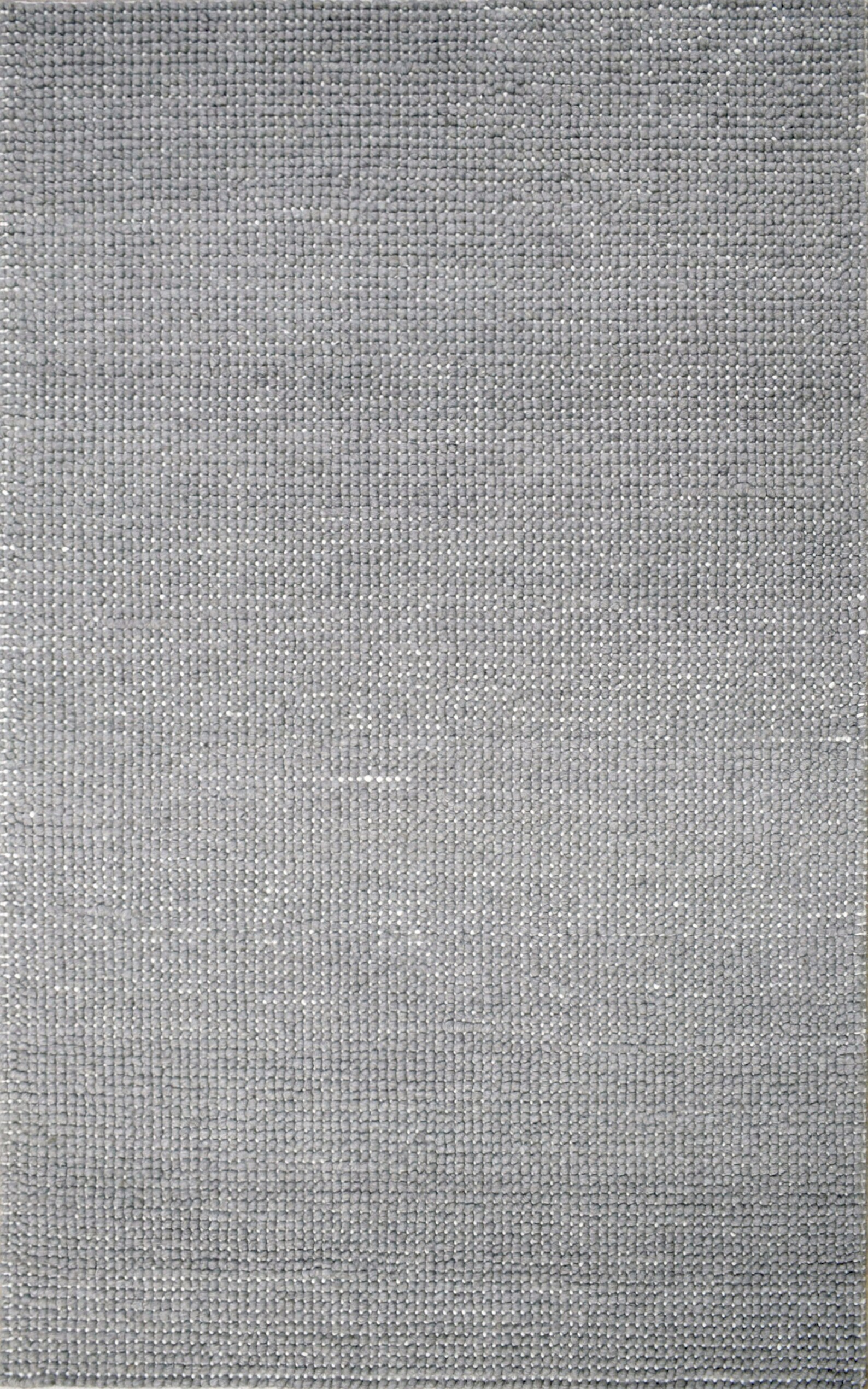 5x8 and 8x10 Large Solid Gray Chunky Wool Rug Made With Soft Etsy