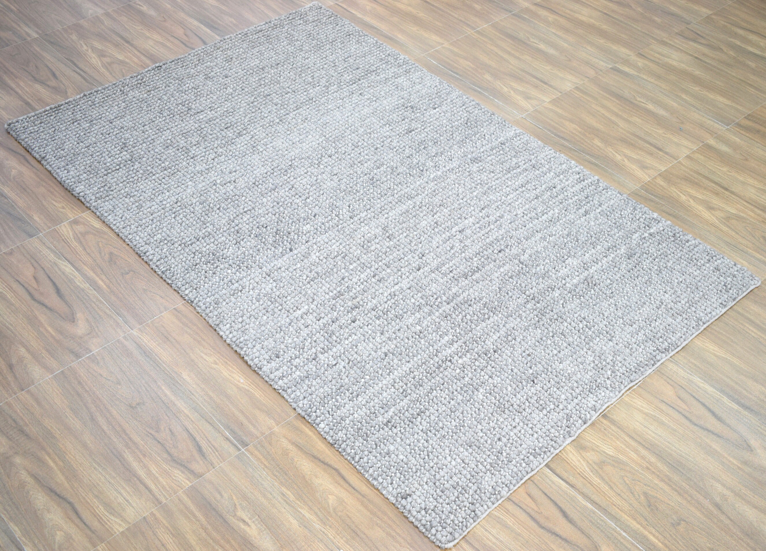 5x8 8x10 Gray Rug Solid Color Plain Handmade Wool Area Etsy