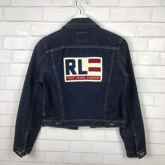 vintage polo jean jacket