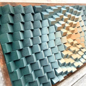 Acoustic Panel | Sound Diffuser | Home Cinema | Geometric Wall Hangings | Parametric Wall Art | 3D Wood Wall Art