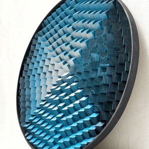 Sound Diffuser , Acoustic Panel , Wood Wall Art , 3D Round Wall Decor ...