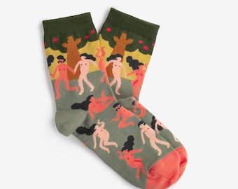 Nude Socks | Cute Nude People Colorful socks for men and women | Gift for him & her | Funny design