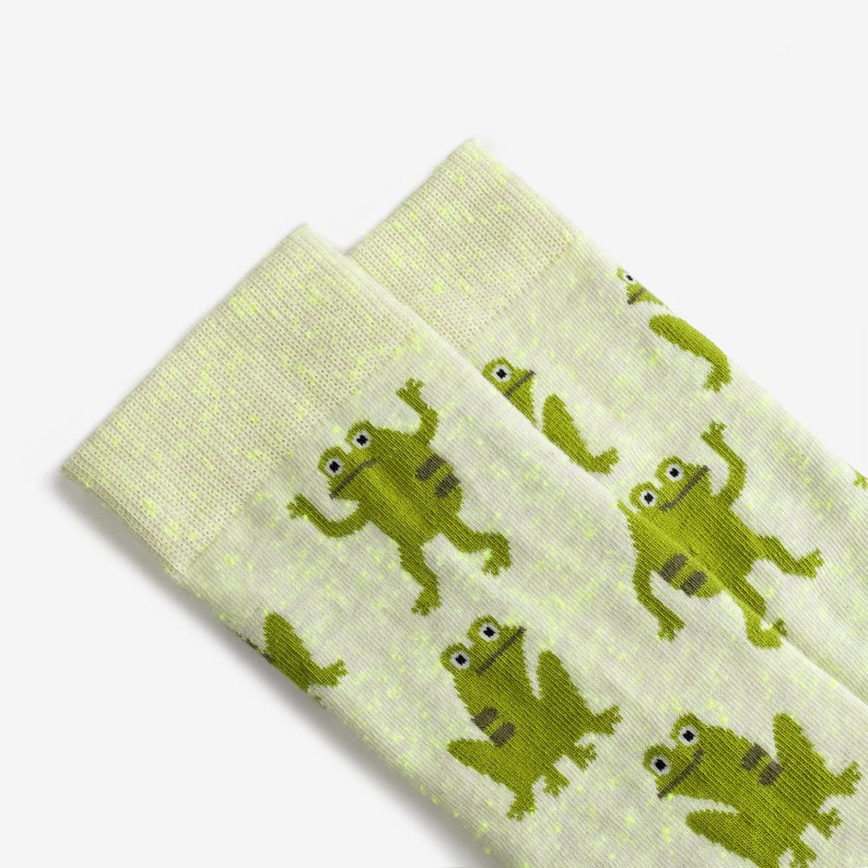 Marsh Frogs Socks Colorful socks for men and women Gift for him & her Funny design Man I Love Frogs image 2