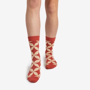 Set of 5 Pairs of Lviv tile Socks in Gift Box Tiles gift box colorful socks mens womens gift for him & her image 7