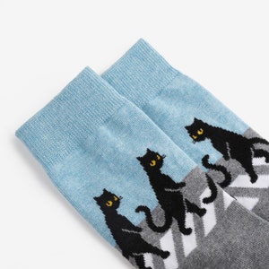 The Cats Colorful socks for men and women Gift for him & her Funny design The Beatles Abbey Road image 3