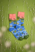 Frog Wedding Socks: Colorful Cotton Blend, Funny Design product logo