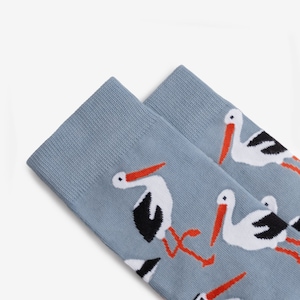 Storks Socks Colorful socks for men and women Gift for him & her Funny design image 2