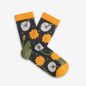 Dandelion Socks Colorful socks for men and women Gift for him & her Funny design image 1