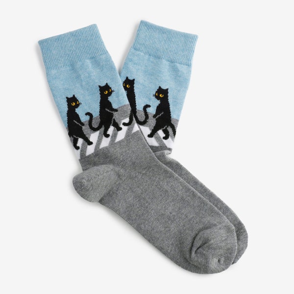 The Cats  | Colorful socks for men and women | Gift for him & her | Funny design | The Beatles | Abbey Road