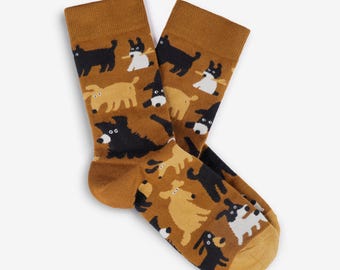 Doggos Socks: Colorful Cotton Blend Socks for Him & Her